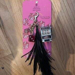 Atterri Viral Bag Charm w Tassel Viva Vegas Keychain